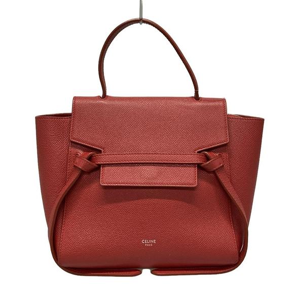 Celine Belt Bag Nano Leather Handbag Red - Picture 1 of 16